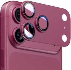 Iphone 18 Pro Enkay Film din sticlă securizată pentru lentila camerei, anti-reflexie, armură mată din aliaj de aluminiu, roșu vin Iphone 18 Pro Enkay Film din sticlă securizată pentru lentila camerei, anti-reflexie, armură mată din aliaj de aluminiu, roșu vin