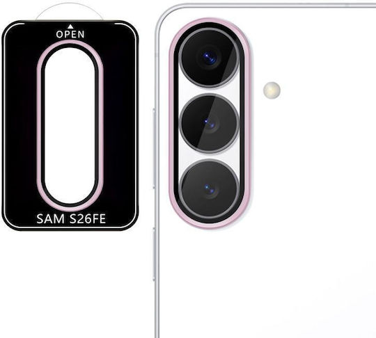Galaxy S26 Fe 5g Kalebol No Flicker Ultra-thin Individual Camera Lens Tempered Glass Film Pink