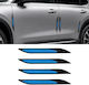 Air Duct Hood Air Sticker Car Decoration 4 Piece Set Blue