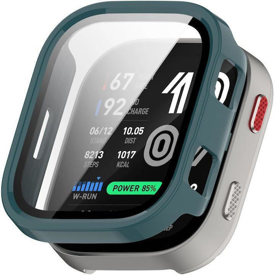 Amazfit Bip Max Tempered Film Integrated Pc Watch Protective Case Green