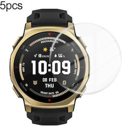 Amazfit T-Rex 3 Pro 44mm 5 Bucăți Pachet HD Folie Moale de Protecție a Ecranului din Hidrogel Cutie de Vânzare cu Amănuntul Colorată
