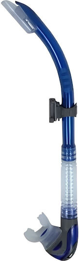 Αναπνευστήρας Σιλικόνης Aropec Semi Dry Top Snorkel Blue Sj1vc512tops1tbu Μπλε
