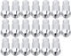 D1spec 20 Pieces Set Wheel Nuts M12 X 1.5 Racing Silver