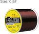 0.8# 500m High Strength Nylon Monofilament Fishing Line Wine Red