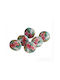 Tropical Floral Set Furniture Knob Made of Ceramic Tropical Floral hang51 6 Pieces