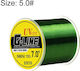 5.0# 500 Meters High Strength Nylon Monofilament Main Fishing Line Green Waterweed