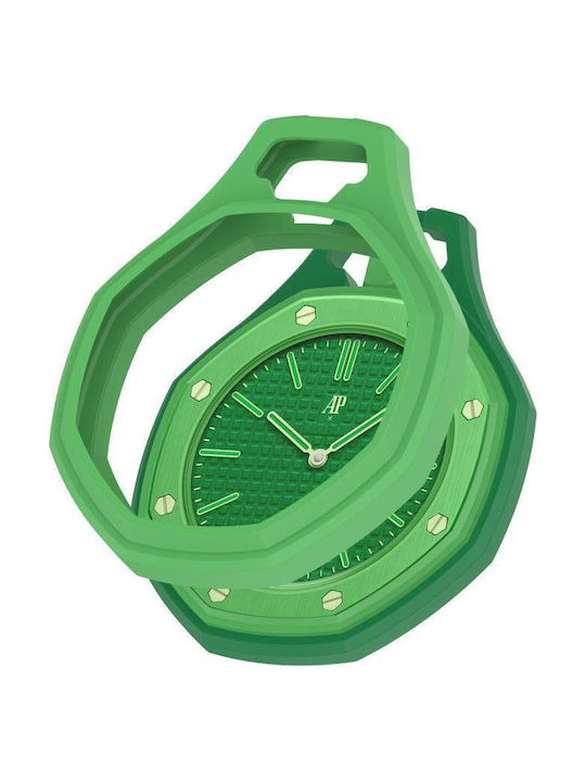 Carcasă pentru Ceas de Buzunar din Silicon cu Acoperire Completă Swatch Royal Pop Xdfind Verde Iarbă