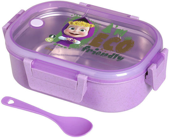 Ecolife Edelstahl Kinderlebensmittelbehälter 0.9Liter Flieder