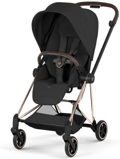 Cybex Mios Style Ρυθμιζόμενο Καρότσι Μωρού Kατάλληλο για Nεογέννητο Sepia Black