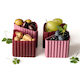 Lekkabox Bento Cups Set 4 Lekkabox Triangle Cups Plum
