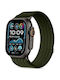 Tech-protect Nylon Sport Apple Watch 8 9 10 11 Se Ultra 44 45 46 49 Mm Military Green 5906302325467