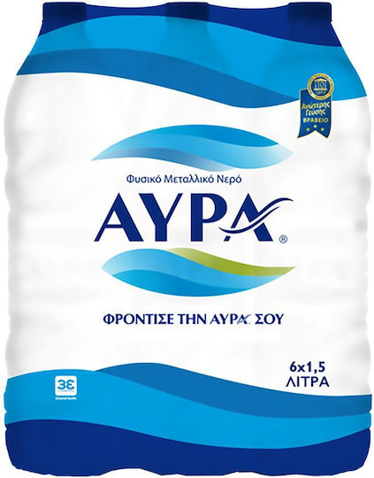 Αύρα Φυσικό Μεταλλικό Νερό 6x1.5lt