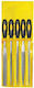 UY928L Set of Flat Files with Handle 5 Pieces