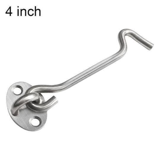Fensterhaken Edelstahl 4 Zoll Befestigungsmaterial Fenstergriff Blickfang Silber