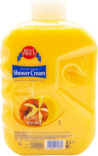 Best Price Fruits & Vanilla Shower Gel with Vanilla Scent 2000ml