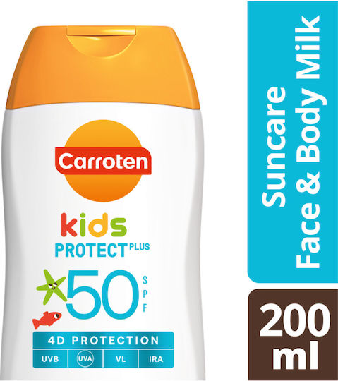 Carroten Emulsie de protecție solară pentru copii Waterproof SPF50 200ml