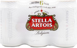 Stella Artois Pale Lager Κουτί 6x330ml