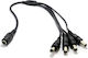 Dahua Dc Power Splitter Cable 1in 4out Pfm979-1s4p