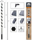 Alpen Drills Burghie Cu Cap De Foraj Hexagon Pentru Lemn 22x460mm