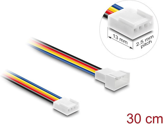Delock Pwm Fan Extension Cable 13mm 4pin 30cm 90871