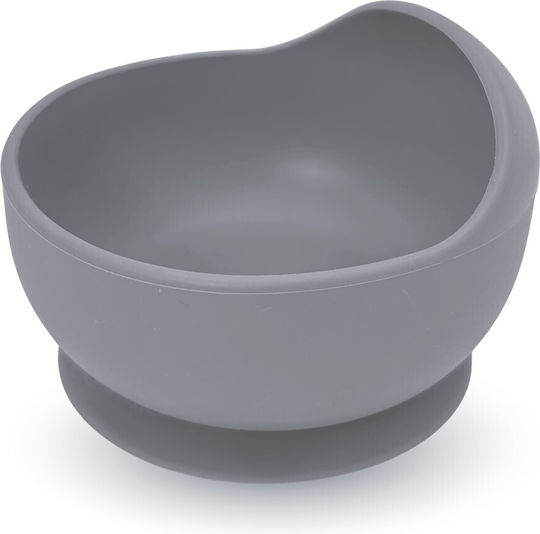 Bocioland Bol pentru copii pentru mâncare din silicon gri