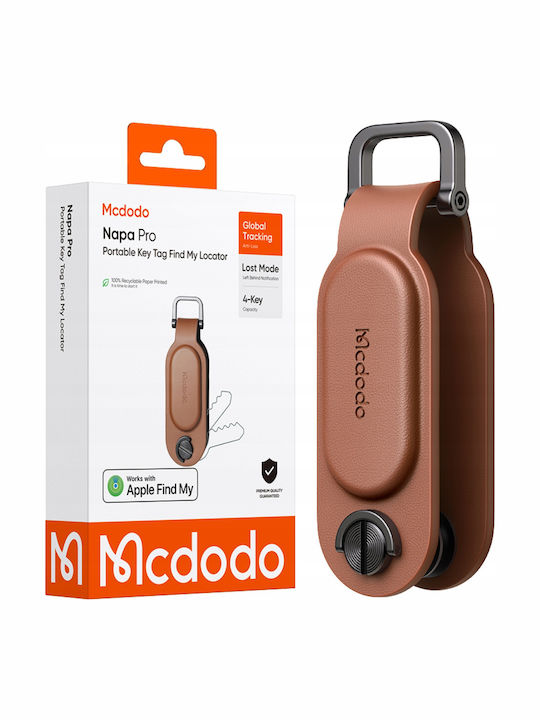 Mcdodo Gps Key Locator Apple Find My Keychain Organizer Brown