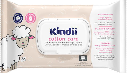 Harper Hypoallergenic Baby Wipes Fragrance Free, Alcohol-Free & Parabens Free 60 pcs