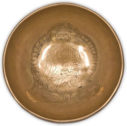 Thibetanische Meditationsschale Medicine Buddha Sing Schale Handgeschnitzt 12cm