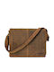 Geantă bărbătească de umăr / crossbody din piele Bej
