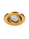 Round Metallic Frame for Gold GU10 Ceiling Spots 2x2cm