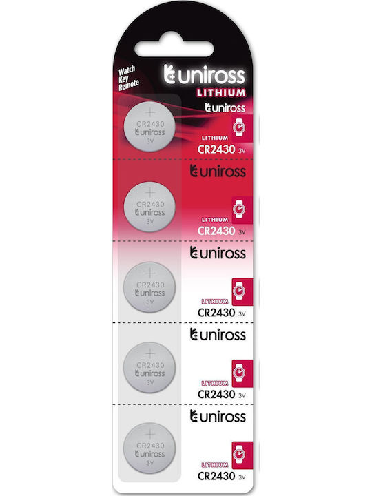 Uniross Cr2430 Батерия Тип Бутон Литий 1 Бр