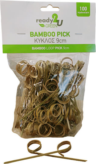 Ready 2u Pick Κύκλος Μπαμπού 9cm 100τεμ 6-73277