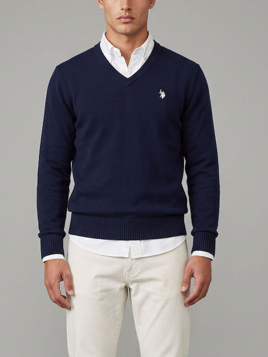 Herrenblusen Langarm Pullover Navy