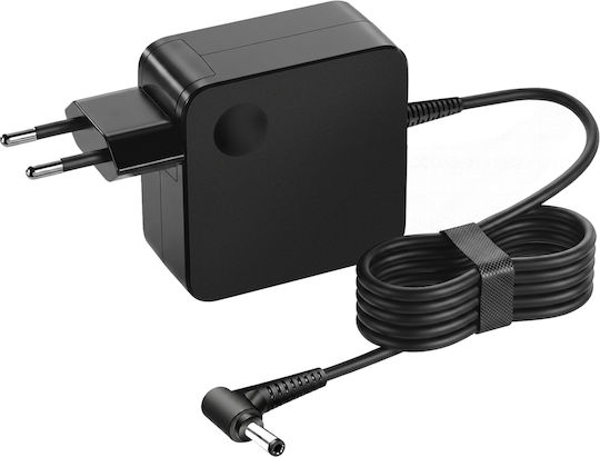 Avizar 65w Mains Charger Lenovo Laptop Angled Connector 1.8m Black