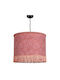 Deckenleuchte Rosa mit Lampenbirnensockel E27 35x25cm