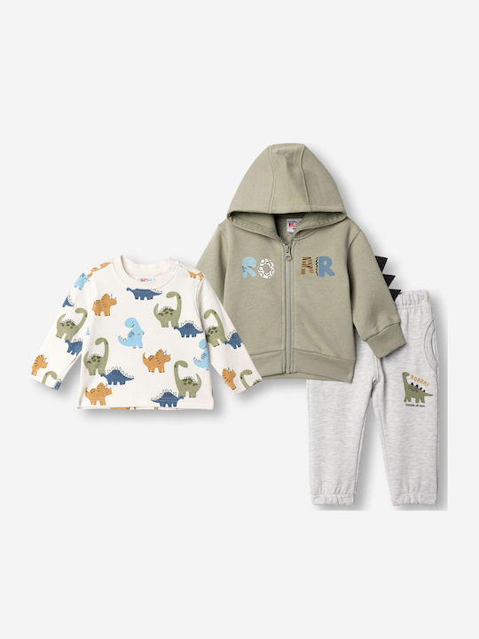 Funky Set Pentru Copii Cu Pantaloni Kaki 3 Bucăți Funky Set Pentru Copii Cu Pantaloni Kaki 3 Bucăți