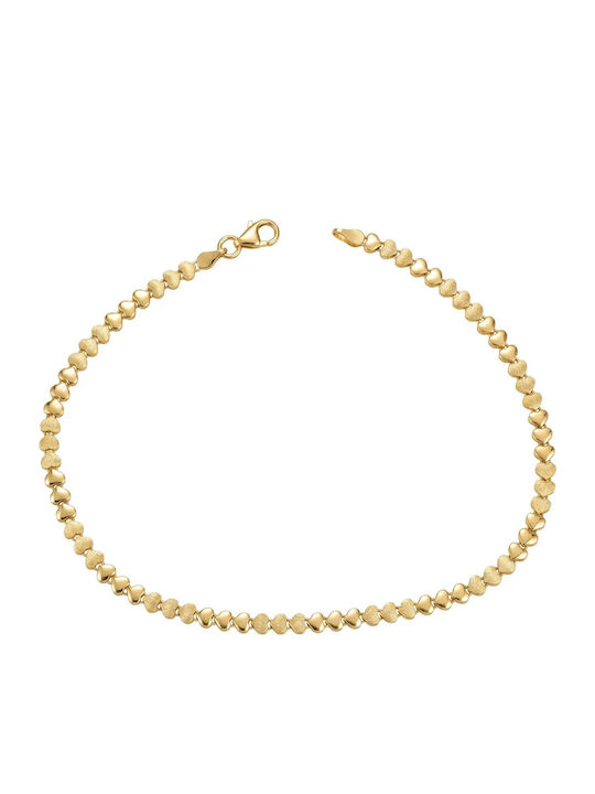Damen Armband mit Herz-Design aus 9K Gold