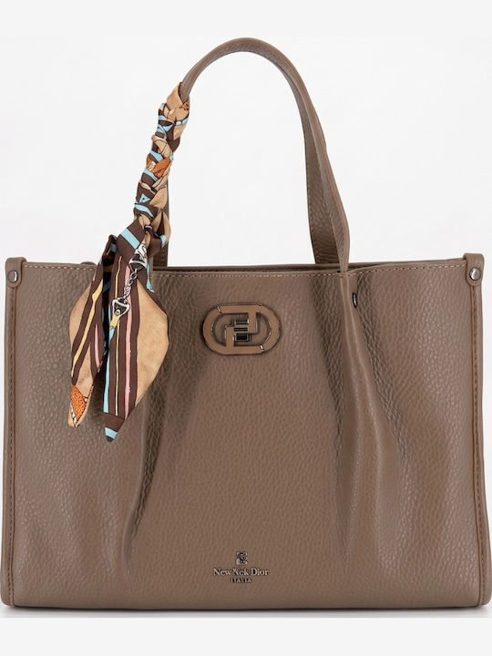 Bag to Bag Leather Women's Tote Bag Khaki