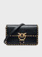Love One Leder Damenhandtasche Crossbody Schwarze