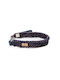 Unicord Handgefertigtes Hundehalsband Halsband Hund Knitted Braid Blau 30-36cm Klein