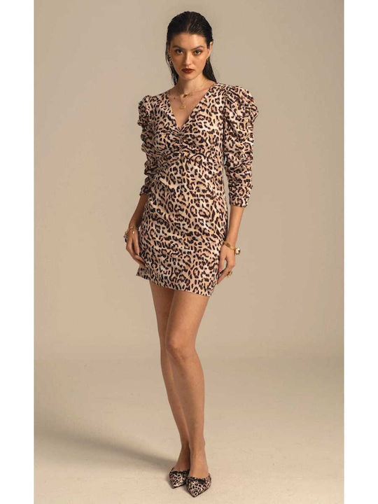 Peace And Chaos Summer Mini Dress Animal Print