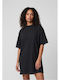 Rochii De Vară Pentru Femei Mini Tricou Rochie Neagră+Negru
