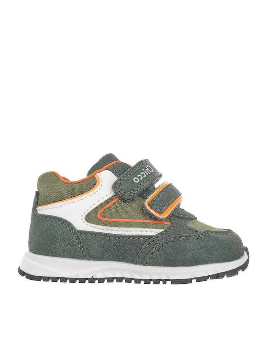 Kids Sneakers Anatomic with Hoop & Loop Closure Khaki