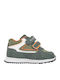 Kids Sneakers Anatomic with Hoop & Loop Closure Khaki