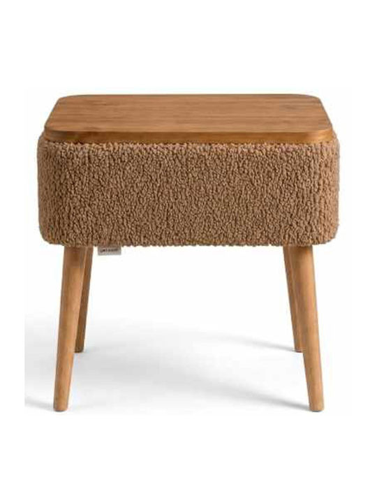 Nachttisch Nova Teddy Holz Braun 45x30x55cm