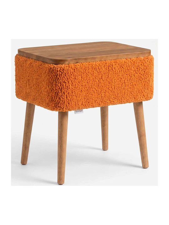 Nachttisch Nova Teddy Holz Orange 45x30x55cm