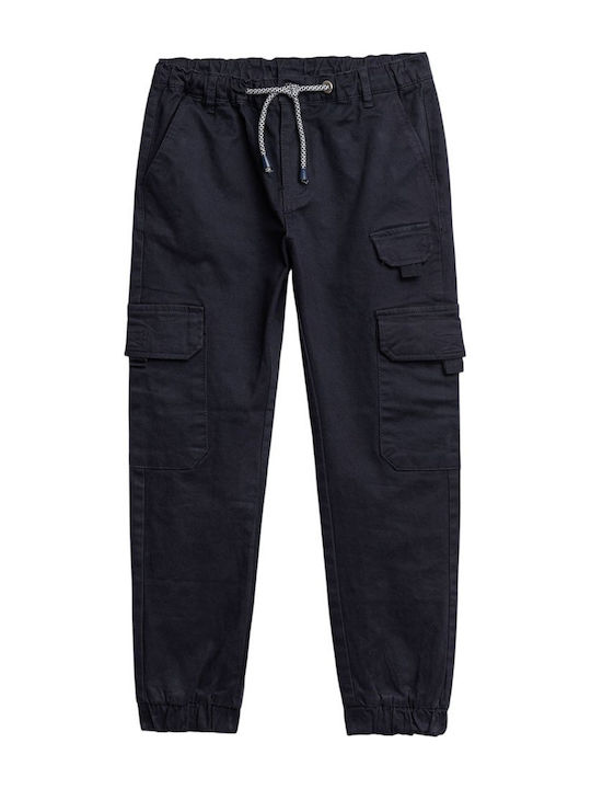 Kids Trousers Cargo Fabric Blue