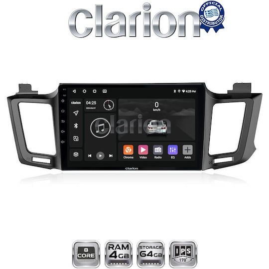 Clarion Gl52947 OEM Мултимедийна Екран Автомобилни Аудио Системи Toyota RAV 4 2013 > 2020 CarPlay AndroidAuto BT GPS Wi-Fi GPRS