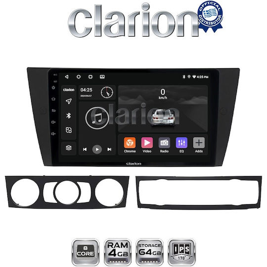 Clarion Gl52095 Οθόνη Oem Multimedia Αυτοκινήτου Bmw Σειρά 3 E90-91-92-93 2005-2012 Carplay Androidauto Bt Gps Wifi Gprs