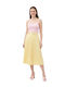 Pleated Skirt Yellow